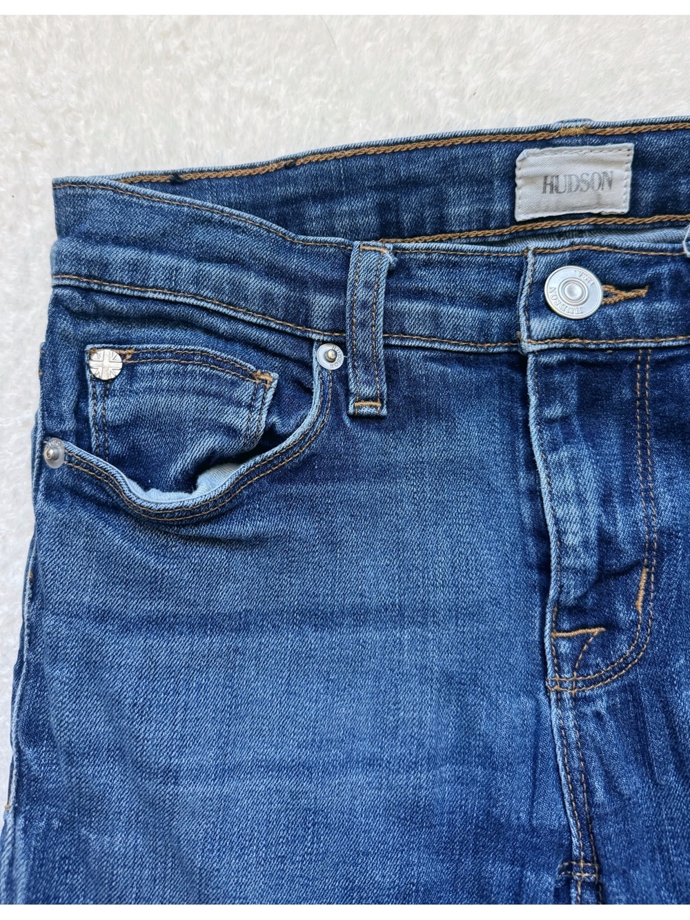 Hudson Tally Deep Cuff Skinny Jeans - Picture 7 of 11